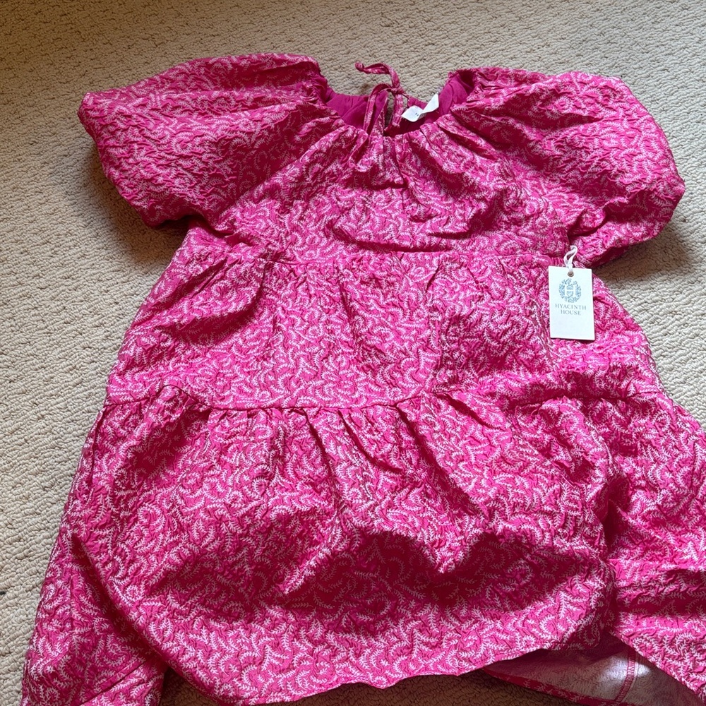 Chic Pink Textured Dress